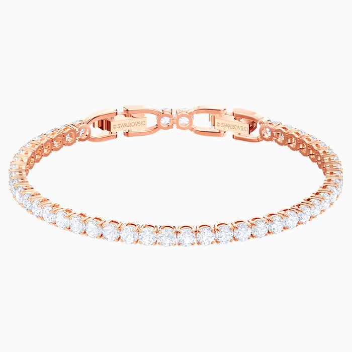 TENNIS:BRACELET RND DLX CZWH/ROS M