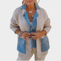 Textured Layered Knit Jacket