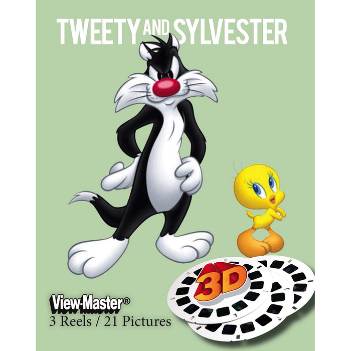 Tweety and Sylvester - Cartoons - View Master 3 Reel Set - (FKT-1023)