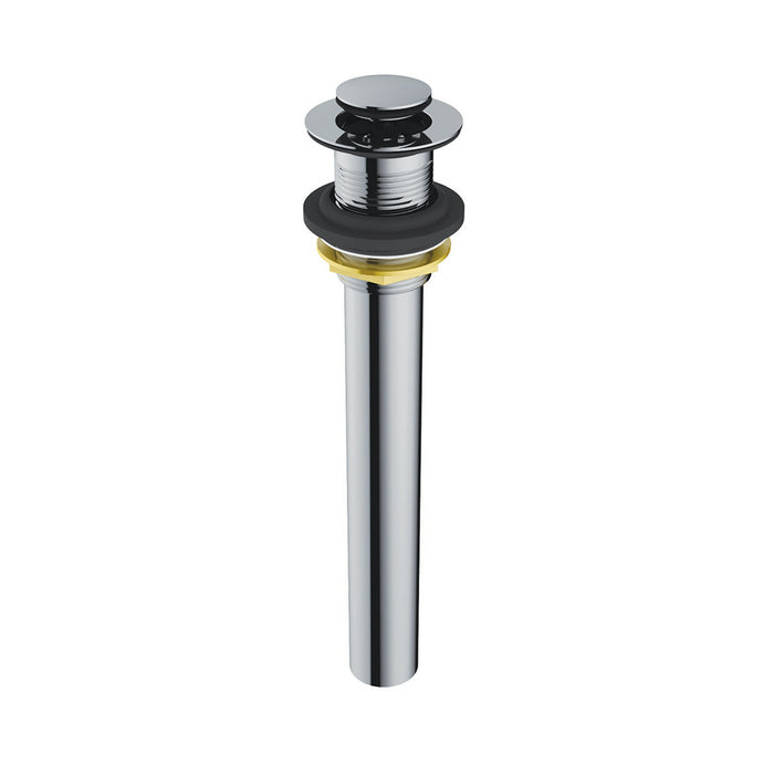 Universal push-down pop-up without overflow, with extra long tallpiece.