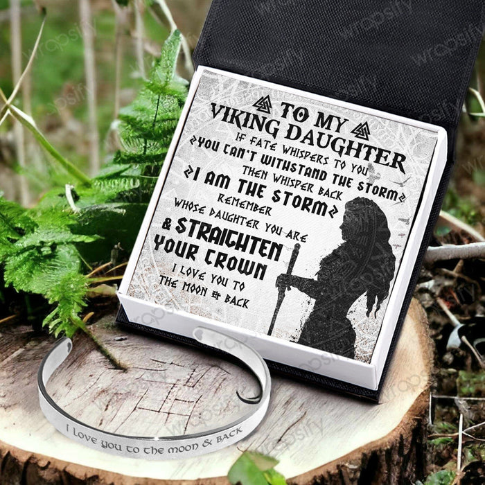 Viking Bracelet - Viking - To My Daughter - Remember Whose Daughter You Are And Straighten Your Crown - Gbzf17024