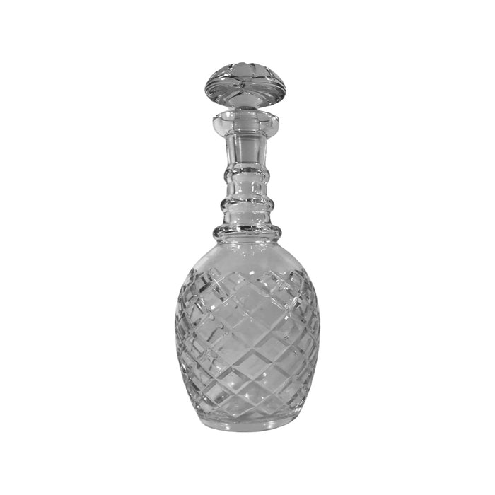 Vintage Crystal 3 Ring Decanter