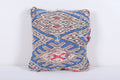 Vintage handmade moroccan kilim pillow 14.1 INCHES X 15.7 INCHES - kilim pillow