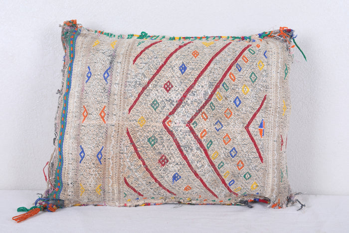 Vintage handmade moroccan kilim pillow 14.1 INCHES X 18.5 INCHES - kilim pillow