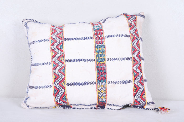 Vintage handmade moroccan kilim pillow 15.3 INCHES X 18.5 INCHES