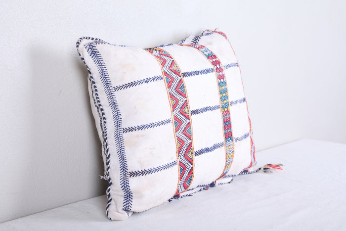 Vintage handmade moroccan kilim pillow 15.3 INCHES X 18.5 INCHES
