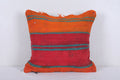 Vintage handmade moroccan kilim pillow 15.7 INCHES X 16.5 INCHES - kilim pillow