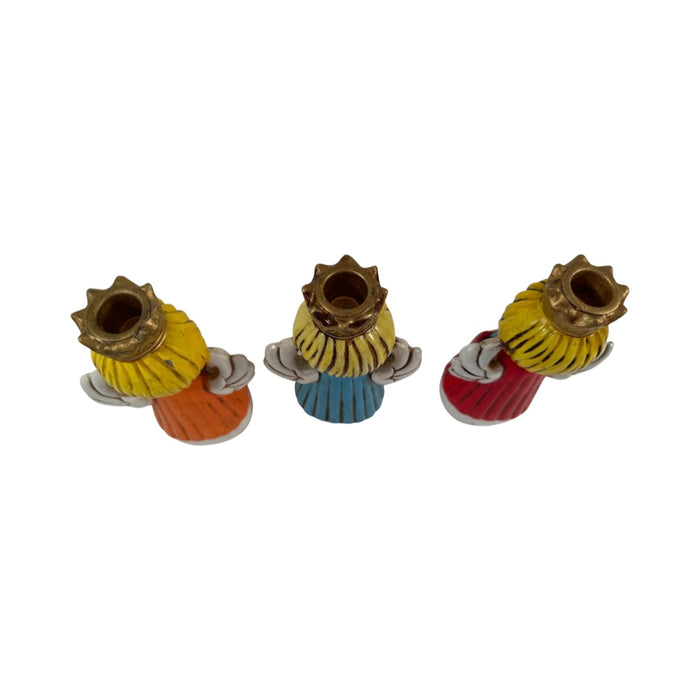 Vintage Homco Choir of Angels Candle Holder (Set of 3)