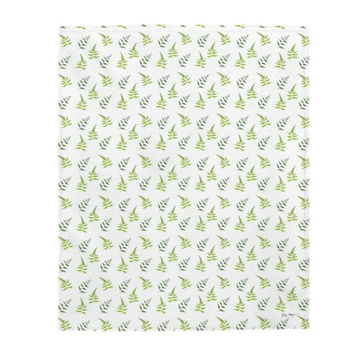 White Ferns Velveteen Plush Blanket Printify