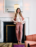 Willow Sherpa Vest - Farmhouse Pink