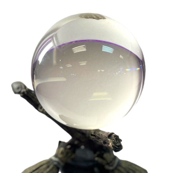 Witches Majick Broom Gazing Ball 🔮 - Crystals
