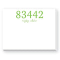 ZIP CODE DITTIE NOTEPAD: Green